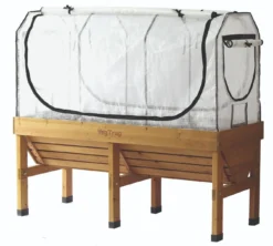 VegTrug Medium Greenhouse Frame & Multi Cover Set 8 VegTrug Medium Greenhouse Frame & Multi Cover Set -CHARA Garden Shop 1.8m cover front back and side pe open with vegtrug jpg