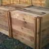 1200 Blackdown Range Double Standard Wooden Composter With Lids -CHARA Garden Shop 1200 blackdown range double standard wooden composter with lids 1 jpg
