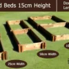 15cm High Double Raised Beds - Blackdown Range - 100cm Wide