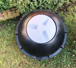 315L CompoSphere Rollable Tumbler Composter Black -CHARA Garden Shop 1 pic front jpg