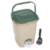 23L Single Square Bokashi Compost Bin Kit With 1kg Bokashi Bran -CHARA Garden Shop 23l single square bokashi compost bin and kit 1 1 jpg