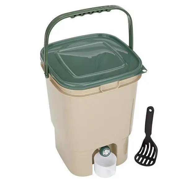 23L Single Square Bokashi Compost Bin Kit With 1kg Bokashi Bran 3 23L Single Square Bokashi Compost Bin Kit With 1kg Bokashi Bran