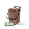 23ltr Brown Kitchen Caddy + 25 Pack Of Liners -CHARA Garden Shop 23ltr curbside caddy bags brown jpg
