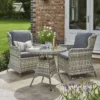 Wroxham Rattan Effect Bistro Set - Grey -CHARA Garden Shop 26000 1 jpg