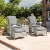 Wroxham Relax Set - Reclining Garden Lounger Set -CHARA Garden Shop 26004 1 jpg
