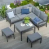 6 Seater Handpicked Titchwell Mini Corner Lounge Set - Grey -CHARA Garden Shop 26423 titchwell mini corner standard table 1 slatted table png