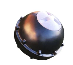 315L CompoSphere Rollable Tumbler Composter Black -CHARA Garden Shop 2 pic side whitbkgrnd jpg