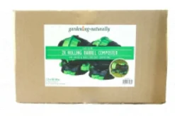 2 X 50L Rolling Barrel Composter (100L) -CHARA Garden Shop 2x rolling barrel composter 100l jpg