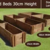 30cm High Double Raised Beds - Blackdown Range - 25cm Wide -CHARA Garden Shop 30cm high double raised beds blackdown range 1 1 3 jpg