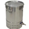 30L Deluxe Stainless Steel Bokashi Composter -CHARA Garden Shop 30l single deluxe stainless steel bokashi composter2 jpg