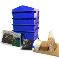 3 Tray Deluxe Tiger Rainbow Wormery Dark Cobalt Blue