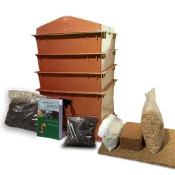 3 Tray Deluxe Tiger Wormery Terracotta