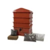 3 Tray Standard Tiger Wormery Terracotta -CHARA Garden Shop 3t terracotta standard jpg