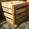 400 Litre Blackdown Range Single Slotted Wooden Composter With Lid -CHARA Garden Shop 400 blackdown range single slotted wooden composter with lid 1 jpg