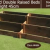 45cm High 3 Tiered Double Raised Beds - Blackdown Range - 100cm Wide 1 45cm High 3 Tiered Double Raised Beds - Blackdown Range - 100cm Wide -CHARA Garden Shop 45cm high 3 tiered double raised beds blackdown range 1 1 2 1 jpg