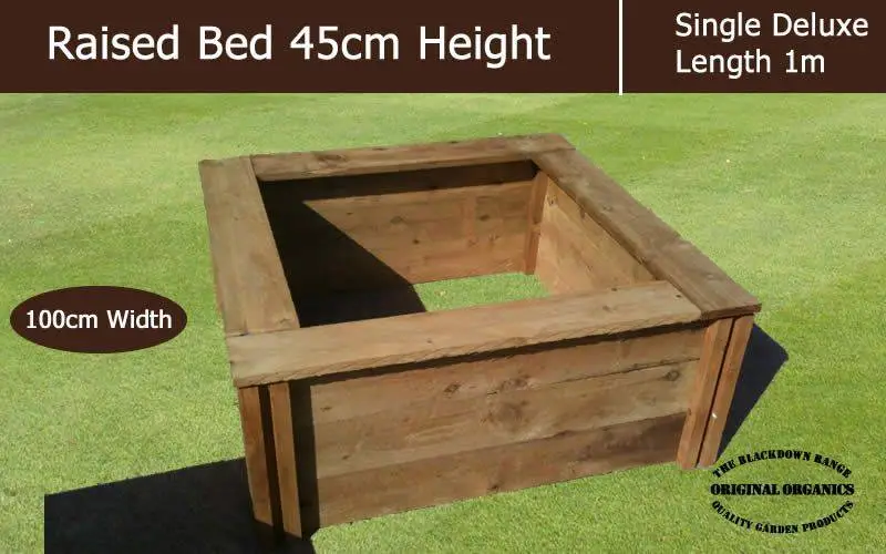 45cm High Single Deluxe Raised Bed - Blackdown Range 3 45cm High Single Deluxe Raised Bed - Blackdown Range