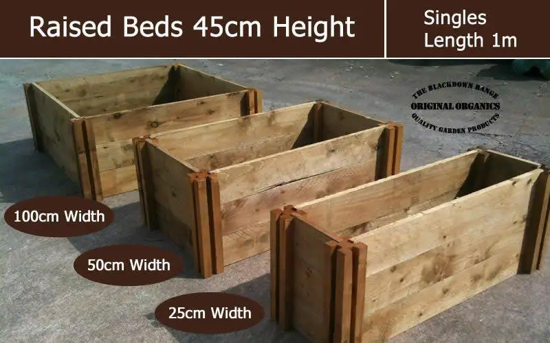 45cm High Single Raised Beds - Blackdown Range - 50cm Wide 4 45cm High Single Raised Beds - Blackdown Range - 50cm Wide - Image 2