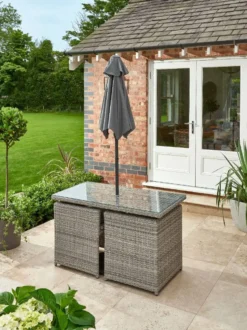 Wensum Bistro Table & Chair Set - Grey -CHARA Garden Shop 46017 jpg