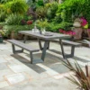 Wembley Picnic Table In Mid Grey -CHARA Garden Shop 46022 jpg