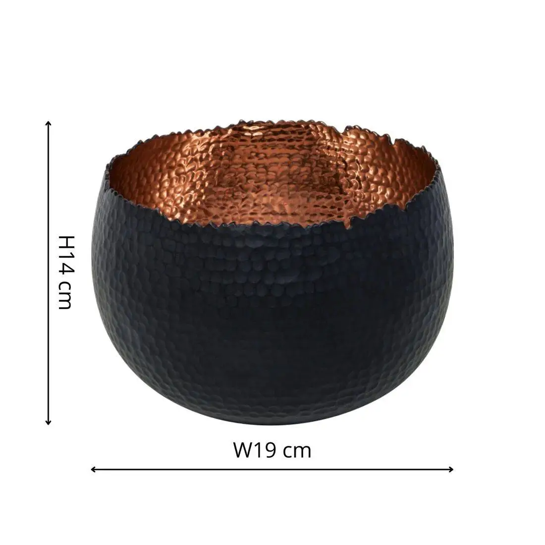 Decorative Hammered Planter Bowl 7 Decorative Hammered Planter Bowl - Image 5