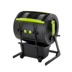 Maze 245 Litre Compost Tumbler + 55 Litre Composting Cart Set -CHARA Garden Shop 5 1 png