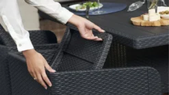 Keter Santiago 5 Piece Outdoor Dining Set - Grey -CHARA Garden Shop 5 2 1 jpg