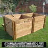 600 Litre Blackdown Range Single Standard Wooden Composter Extra Module -CHARA Garden Shop 600 blackdown range single standard wooden composter extra module 1 jpg