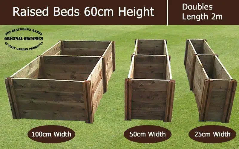 60cm High Double Raised Beds - Blackdown Range - 50cm Wide 3 60cm High Double Raised Beds - Blackdown Range - 50cm Wide