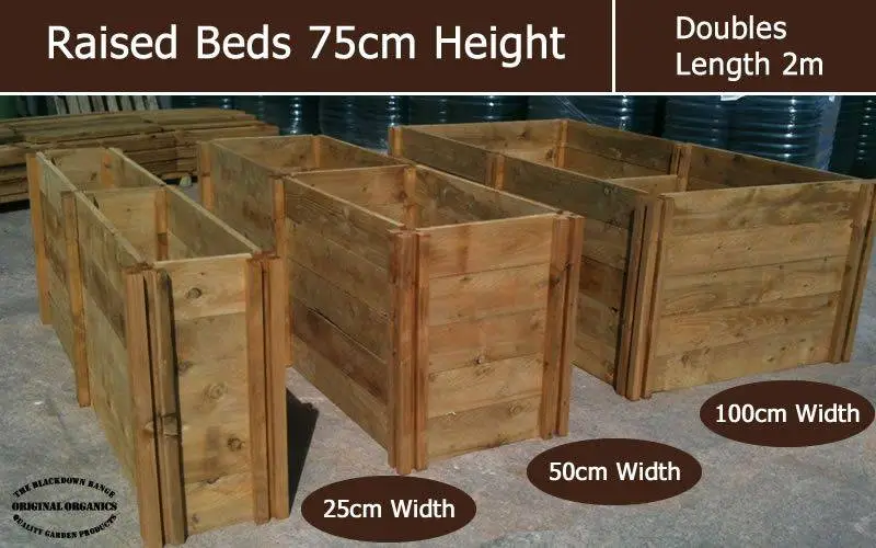 75cm High Double Raised Beds - Blackdown Range - 50cm Wide 4 75cm High Double Raised Beds - Blackdown Range - 50cm Wide - Image 2