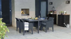 Keter Santiago 5 Piece Outdoor Dining Set - Grey -CHARA Garden Shop 7 1 jpg