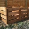800 Litre Blackdown Range Double Slotted Wooden Composter -CHARA Garden Shop 800 blackdown range double slotted wooden composter 1 jpg