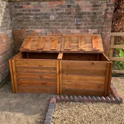 800 Litre Blackdown Range Double Standard Wooden Composter With Lids
