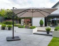 3 X 3m Royce Executive Cantilever Parasol - Taupe -CHARA Garden Shop 87420 1 jpg