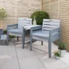Grey Grigio Tete A Tete 2 Seater Bench -CHARA Garden Shop 89005 2 1 jpg