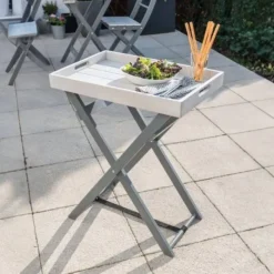 Grey Grigio Folding Butler Tray