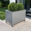 Florenity Grigio Grey Rectangular Planter 2 Florenity Grigio Grey Rectangular Planter -CHARA Garden Shop 89018 3 jpg