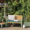 Florenity Verdi 2 Seat Bench - Natural/Green -CHARA Garden Shop 90003 1 jpg
