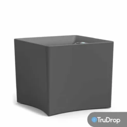 TruDrop Pinch 23" Self Watering Planter In Slate Grey