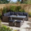 8 Seater Rowlinson Albany Corner Outdoor Dining Set – Grey -CHARA Garden Shop albanycornerset grey 01 jpg