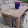 Rustic Reclaimed Teak Open Slat Dining Table -CHARA Garden Shop blackberry july 11 097 jpg