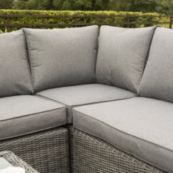 Rowlinson Bunbury Rattan Corner Set In Grey 10 Rowlinson Bunbury Rattan Corner Set In Grey -CHARA Garden Shop bungwcor bunburycornersetgrey 04 jpg