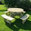 Circular Picnic Bench -CHARA Garden Shop circular picnic bench jpg