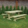 1.8m Farmhouse Garden Table And Bench Set -CHARA Garden Shop farmhouse table bench dining set jpg