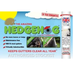 Hedgehog Gutter Brush (16m X 100mm) White -CHARA Garden Shop graphic for all copy 2 2 png