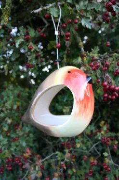 Ceramic Robin Bird Feeder 9 Ceramic Robin Bird Feeder -CHARA Garden Shop img 5391 jpg
