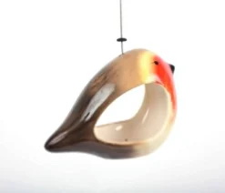 Ceramic Robin Bird Feeder 13 Ceramic Robin Bird Feeder -CHARA Garden Shop img 5438 jpg