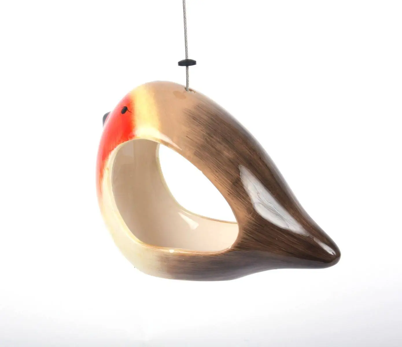 Ceramic Robin Bird Feeder 7 Ceramic Robin Bird Feeder - Image 5