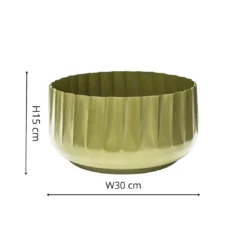 Hudson Corrugated Planters -CHARA Garden Shop ivl hgcbp30a 3 jpg