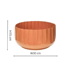Hudson Corrugated Planters -CHARA Garden Shop ivl hocbp30a 3 jpg