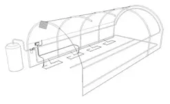 WaterMate Pro Automatic Greenhouse & Polytunnel Watering System 14 WaterMate Pro Automatic Greenhouse & Polytunnel Watering System -CHARA Garden Shop lines polytunnel 600x368 jpg